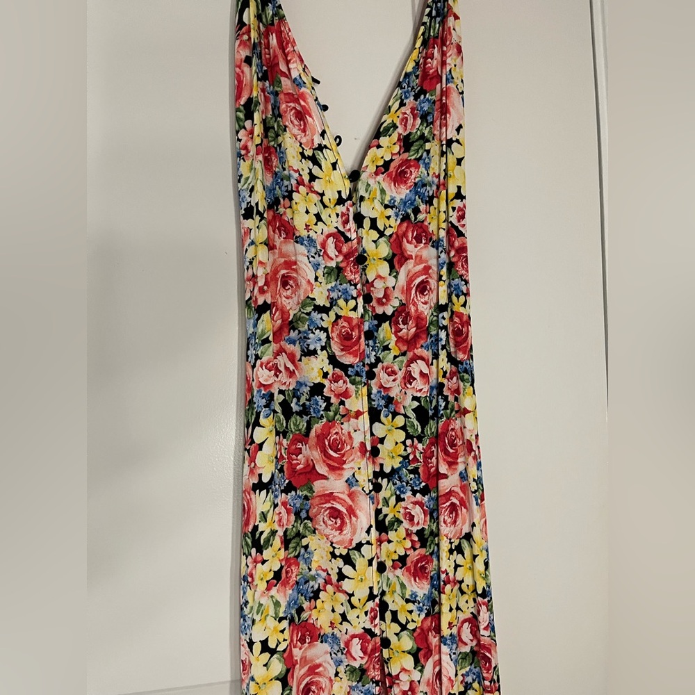 Floral print midi dress